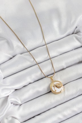 316l çelik Zincir Beyaz Mineli Sanatsal Portre İstiridye Model Gold Renk Kadın Kolye 316l çelik Zincir Beyaz Mineli Sanatsal Portre İstiridye Model Gold Renk Kadın Kolye