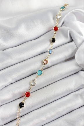 Pirinç Asorti Model Gold Renk Zirkon Taşlı Kadın Bileklik Pirinç Asorti Model Gold Renk Zirkon Taşlı Kadın Bileklik