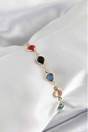 Pirinç Asorti Model Gold Renk Zirkon Taşlı Kadın Bileklik Pirinç Asorti Model Gold Renk Zirkon Taşlı Kadın Bileklik