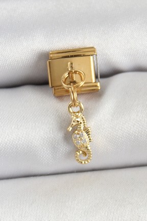 316l çelik Sallantılı Zirkon Taşlı çiçek Model Gold Renk Nomination Charm 316l çelik Sallantılı Zirkon Taşlı çiçek Model Gold Renk Nomination Charm