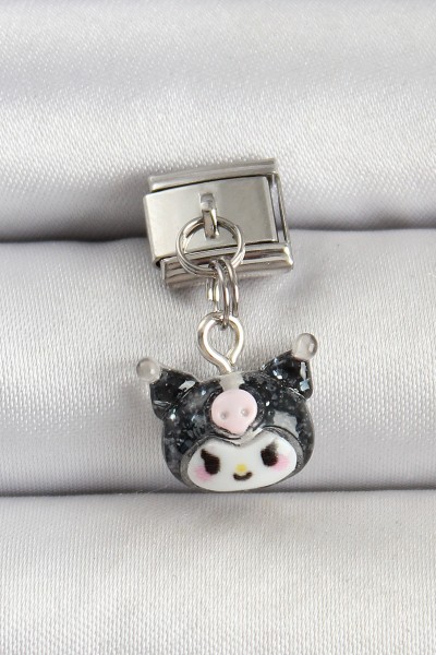 316l çelik Gümüş Renk Kuromi Model Nomination Charm