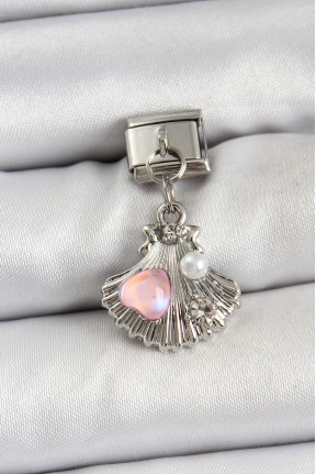 316l çelik Sallantılı İnci Detaylı İstiridye Model Gümüş Renk Nomination Charm 316l çelik Sallantılı İnci Detaylı İstiridye Model Gümüş Renk Nomination Charm
