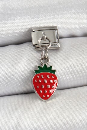 316l çelik Sallantılı çilek Model Gümüş Renk Nomination Charm 316l çelik Sallantılı çilek Model Gümüş Renk Nomination Charm