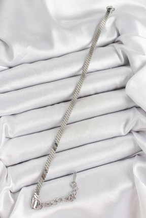 316l çelik Gümüş Renk Yassı Zincir Model Kadın Bileklik 316l çelik Gümüş Renk Yassı Zincir Model Kadın Bileklik