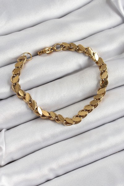 316l çelik Arpa Model Gold Renk Kadın Bilekik 316l çelik Arpa Model Gold Renk Kadın Bilekik