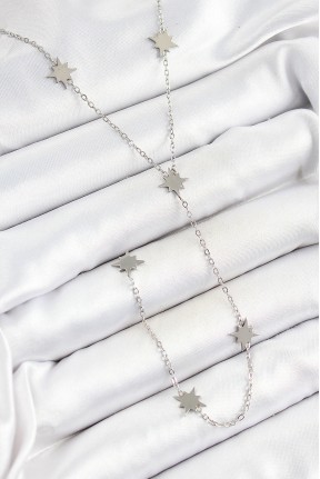 316l çelik Kutup Yıldızı Figürlü Y Model Gümüş Renk Kadın Kolye 316l çelik Kutup Yıldızı Figürlü Y Model Gümüş Renk Kadın Kolye