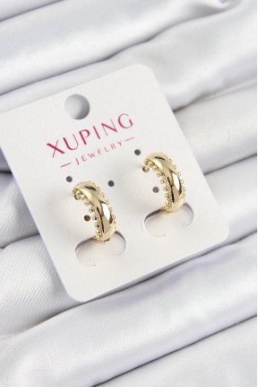 Xuping çit Halka Model Gold Renk Kadın Küpe Xuping çit Halka Model Gold Renk Kadın Küpe