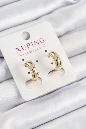 Xuping çit Halka Model Gold Renk Kadın Küpe Xuping çit Halka Model Gold Renk Kadın Küpe