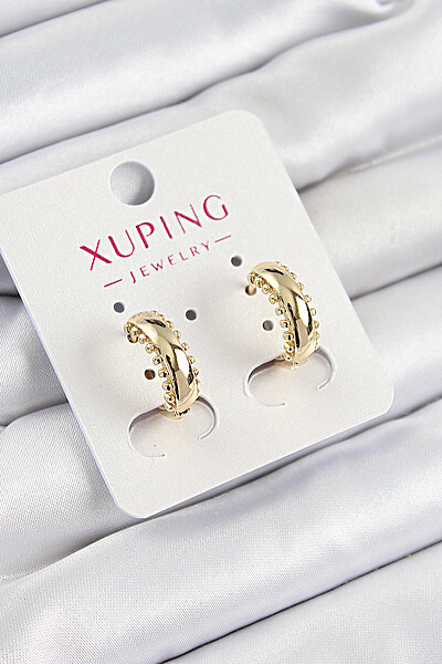 Xuping çit Halka Model Gold Renk Kadın Küpe