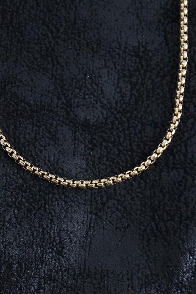 316l çelik örme Zincir Model Gold Renk Erkek Kolye 316l çelik örme Zincir Model Gold Renk Erkek Kolye