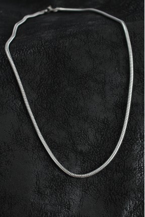 316l çelik Oval İtalyan Zincir Model Gümüş Renk Erkek Kolye