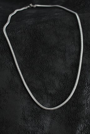 316l çelik Oval İtalyan Zincir Model Gümüş Renk Erkek Kolye