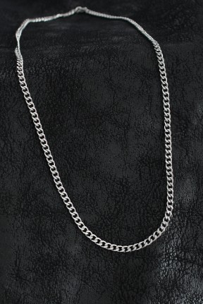 316l çelik Klasik Zincir Model Gümüş Renk Erkek Kolye