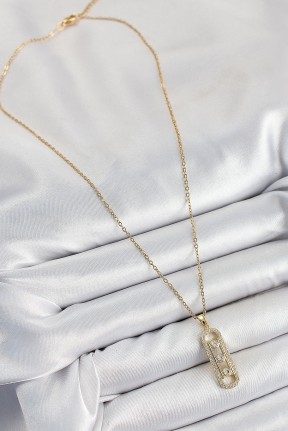 316l çelik Zirkon Taşlı Messika Model Gold Renk Kadın Kolye 316l çelik Zirkon Taşlı Messika Model Gold Renk Kadın Kolye
