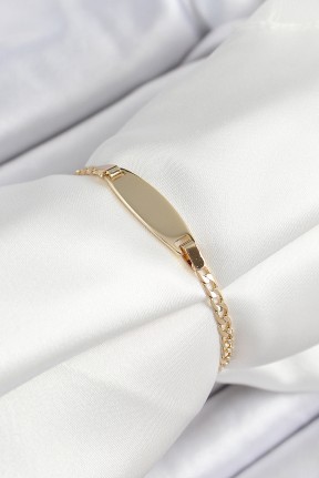 Pirinç Oval Model Gold Renk Xuping Bebek Künyesi Pirinç Oval Model Gold Renk Xuping Bebek Künyesi