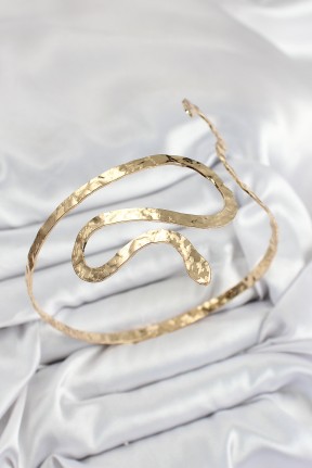 Pirinç Yılan Model Gold Renk Kadın Pazu Bileklik Pirinç Yılan Model Gold Renk Kadın Pazu Bileklik