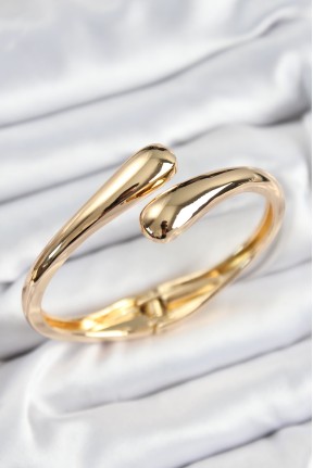 Pirinç Sarmal Model Gold Renk Kadın Kelepçe Pirinç Sarmal Model Gold Renk Kadın Kelepçe