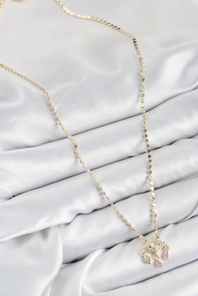 Pirinç Zirkon Taşlı Sallantılı Göz Model Ezme Zincir Gold Renk Kadın Kolye Pirinç Zirkon Taşlı Sallantılı Göz Model Ezme Zincir Gold Renk Kadın Kolye