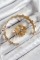 Pirinç Topcuk Model Gold Renk Bileklik Yüzük Set Pirinç Topcuk Model Gold Renk Bileklik Yüzük Set