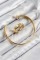 Pirinç Zirkon Taşlı Ayrık Model Gold Renk Bileklik Yüzük Set Pirinç Zirkon Taşlı Ayrık Model Gold Renk Bileklik Yüzük Set