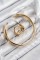 Pirinç Ayrık Model Gold Renk Bileklik Yüzük Set Pirinç Ayrık Model Gold Renk Bileklik Yüzük Set