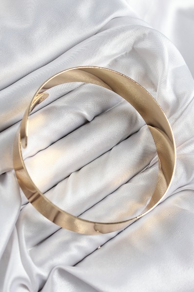 Pirinç Sarmal Model Gold Renk Pazu Bileklik Pirinç Sarmal Model Gold Renk Pazu Bileklik
