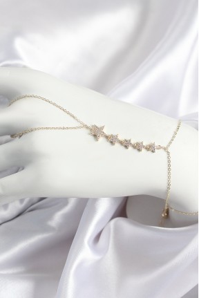 Pirinç Zirkon Taşlı Yıldız Model Gold Renk Kadın şahmeran Pirinç Zirkon Taşlı Yıldız Model Gold Renk Kadın şahmeran