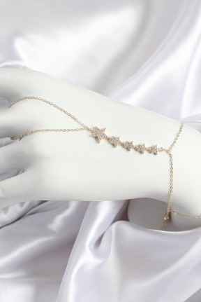 Pirinç Zirkon Taşlı Yıldız Model Gold Renk Kadın şahmeran Pirinç Zirkon Taşlı Yıldız Model Gold Renk Kadın şahmeran