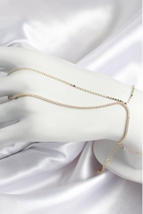 Pirinç Zirkon Taşlı Ezme Zincir Model Gold Renk Kadın şahmeran Pirinç Zirkon Taşlı Ezme Zincir Model Gold Renk Kadın şahmeran