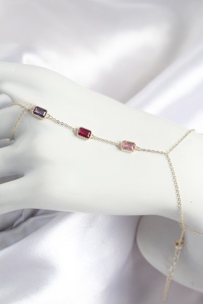 Pirinç Renkli Zirkon Taşlı Dikdörtgen Model Gold Renk Kadın şahmeran Pirinç Renkli Zirkon Taşlı Dikdörtgen Model Gold Renk Kadın şahmeran