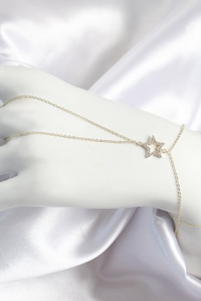 Pirinç Zirkon Taşlı Yıldız Model Gold Renk Kadın şahmeran Pirinç Zirkon Taşlı Yıldız Model Gold Renk Kadın şahmeran