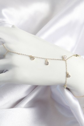 Pirinç Zirkon Taşlı Sallantılı Damla Model Gold Renk Kadın şahmeran Pirinç Zirkon Taşlı Sallantılı Damla Model Gold Renk Kadın şahmeran