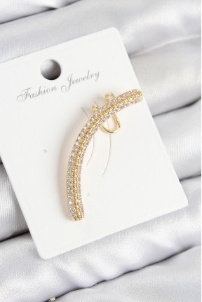 Pirinç Zirkon Taşlı Model Gold Renk Sağ Kıkırdak Küpe Pirinç Zirkon Taşlı Model Gold Renk Sağ Kıkırdak Küpe