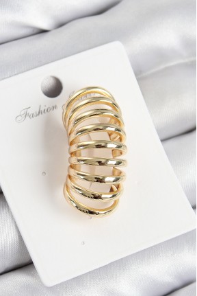 Pirinç Yay Model Gold Renk Sağ Kıkırdak Küpe Pirinç Yay Model Gold Renk Sağ Kıkırdak Küpe