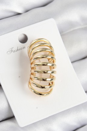 Pirinç Yay Model Gold Renk Sağ Kıkırdak Küpe Pirinç Yay Model Gold Renk Sağ Kıkırdak Küpe