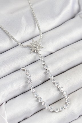 Pirinç Zirkon Taşlı Kutup Yıldızı Model Gold Renk Y Kolye Pirinç Zirkon Taşlı Kutup Yıldızı Model Gold Renk Y Kolye