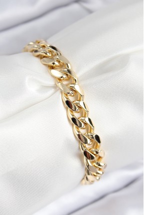 Vip Pirinç Zirkon Taşlı Klasik Zincir Model Gold Renk Kadın Bileklik Vip Pirinç Zirkon Taşlı Klasik Zincir Model Gold Renk Kadın Bileklik