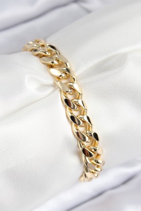 Vip Pirinç Zirkon Taşlı Klasik Zincir Model Gold Renk Kadın Bileklik Vip Pirinç Zirkon Taşlı Klasik Zincir Model Gold Renk Kadın Bileklik