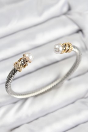 316l çelik Zirkon Taşlı İnci Model Gold Ve Gümüş Renk Kadın Bileklik 316l çelik Zirkon Taşlı İnci Model Gold Ve Gümüş Renk Kadın Bileklik