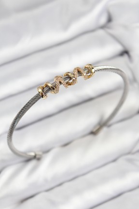 316l çelik Zirkon Taşlı Model Gold Ve Gümüş Renk Kadın Bileklik 316l çelik Zirkon Taşlı Model Gold Ve Gümüş Renk Kadın Bileklik
