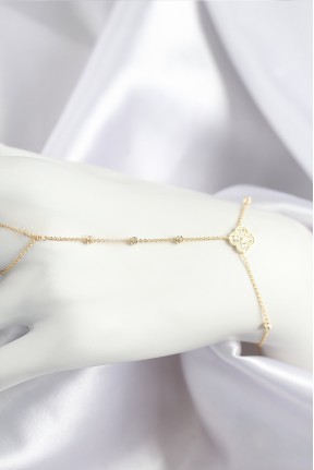 Pirinç Zirkon Taşlı Yonca Model Gold Renk şahmeran Pirinç Zirkon Taşlı Yonca Model Gold Renk şahmeran