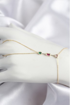 Pirinç Renkli Zirkon Taşlı Model Gold Renk şahmeran Pirinç Renkli Zirkon Taşlı Model Gold Renk şahmeran