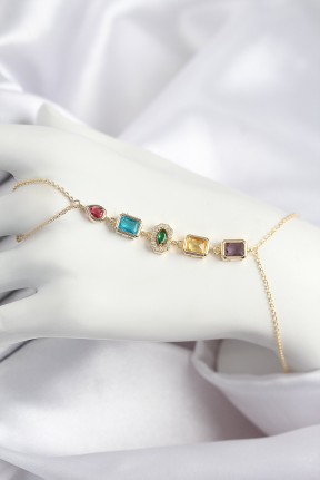 Pirinç Renkli Zirkon Taşlı Model Gold Renk şahmeran Pirinç Renkli Zirkon Taşlı Model Gold Renk şahmeran