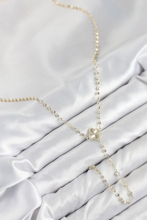 Pirinç Zirkon Taşlı Yonca Model Gold Renk Kadın Y Kolye Pirinç Zirkon Taşlı Yonca Model Gold Renk Kadın Y Kolye