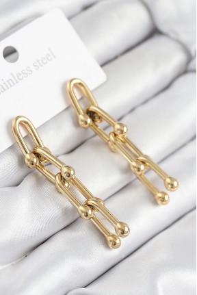316l çelik Sallantılı Tifany Model Gold Renk Kadın Küpe 316l çelik Sallantılı Tifany Model Gold Renk Kadın Küpe