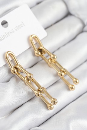 316l çelik Sallantılı Tifany Model Gold Renk Kadın Küpe 316l çelik Sallantılı Tifany Model Gold Renk Kadın Küpe