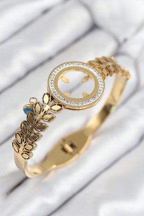 316l çelik Zirkon Taşlı çeyrek Takılabilir Gold Renk Kelepçe 316l çelik Zirkon Taşlı çeyrek Takılabilir Gold Renk Kelepçe