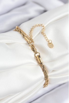 316l çelik Nazar Boncuk Model Burgu Zincir Gold Renk Kadın Bileklik 316l çelik Nazar Boncuk Model Burgu Zincir Gold Renk Kadın Bileklik