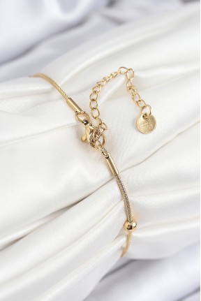 316l çelik Topcuk Model Gold Renk Kadın Bileklik