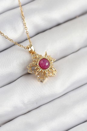 316l çelik Zirkon Taşlı Döner Güneş Model Gold Renk Kadın Kolye 316l çelik Zirkon Taşlı Döner Güneş Model Gold Renk Kadın Kolye